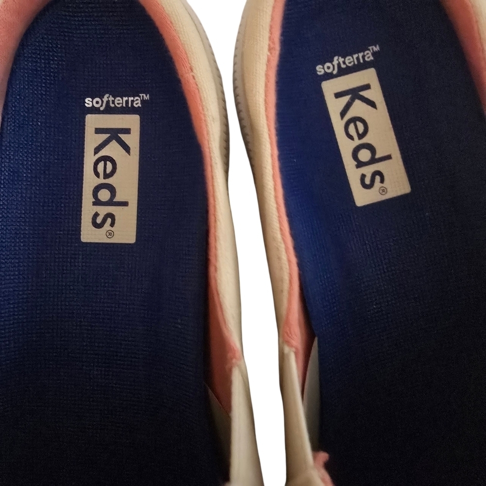 NEW Keds Cream Embroidered Tropical Drinks Slip-On Sneakers Shoes - Picture 3 of 5